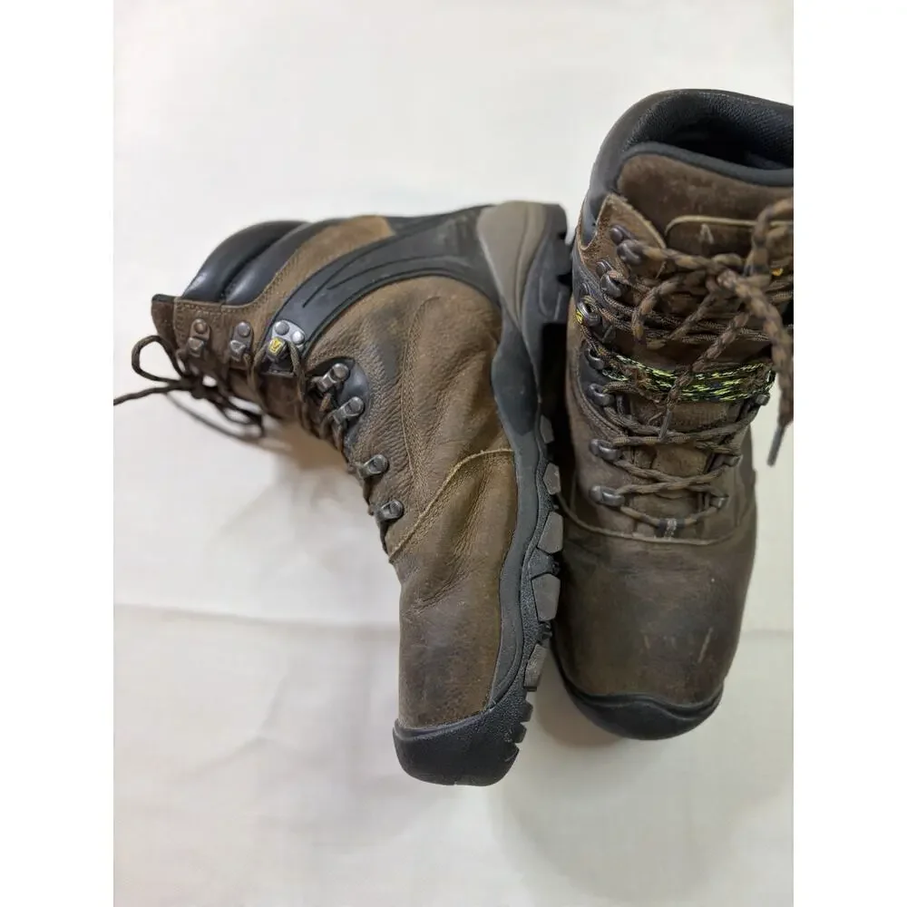 KEEN Louisville Work Boots Men’s 12 EE Brown Leather Waterproof Steel Toe 6in